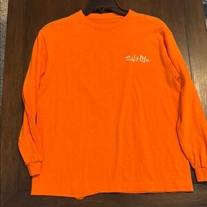 Salt Life Orange Long Sleeve Tee Vibrant Cotton Comfort